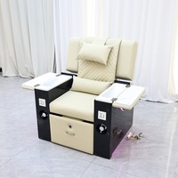 Nouveau design 2025 – Fauteuil de manucure inclinable de luxe pour salons de beauté, avec table à ongles intégrée pour pédicure