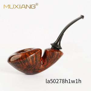 Muxiang Briar Wood Tobacco Pipe Bent Type La50278h1w1h Personal Gift - Product Image 1