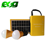 ESG Mini système d'éclairage solaire portable rechargeable 6W10W20W mini panneau solaire extérieur système d'éclairage solaire domestique