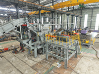 Usine de recyclage mobile sur chenilles entièrement automatique 15-40T/H pour la ferraille d'acier, la ferraille ELV, les alliages d'aluminium et les tuiles en acier coloré