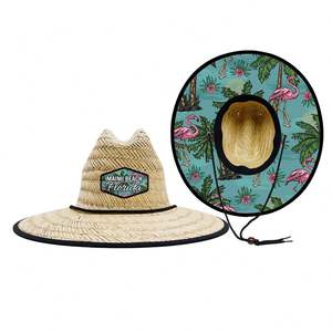 Chapeau Panama à large bord Miami Long Beach, style image pour la pêche en plein air, voyage, unisexe - Product Image 3