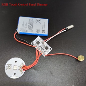 Pannello di Controllo Touch <span class=keywords><strong>LED</strong></span> RGB CCT Monocolore, Modulo PCB Dimmerabile Ricaricabile <span class=keywords><strong>5V</strong></span> per Lampade da Tavolo in Legno Fai-da-Te - Product Image 2