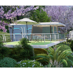 Design moderno Villa cabina Hotel prefabbricata capsula Mobile casa elegante contenitore case prefabbricate mela cabina per terra inutilizzata - Product Image 2