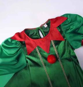 Disfraz de Duende Verde de Navidad, Cosplay de Papá Noel, para Niños y Niñas, HP Festive Party Xmas Cos, FCDR-043 - Product Image 5