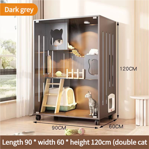 Lusso Villa <span class=keywords><strong>per</strong></span> <span class=keywords><strong>gatti</strong></span> al coperto di nuovo arrivo grande <span class=keywords><strong>recinto</strong></span> <span class=keywords><strong>per</strong></span> <span class=keywords><strong>gatti</strong></span> in legno solido con ruote <span class=keywords><strong>per</strong></span> <span class=keywords><strong>cani</strong></span> <span class=keywords><strong>per</strong></span> uso interno - Product Image 6