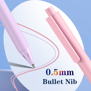 Stylos à encre gel rétractables avec logo personnalisé, pointe de 0,5 mm, 5 couleurs vibrantes pour le journalisation, la prise de notes, le <span class=keywords><strong>dessin</strong></span>, les étudiants, la papeterie scolaire - Product Image 5