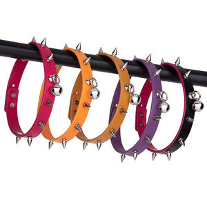 ชุดเครื่องพันธนาการสำหรับผู้หญิงชุดเครื่องพันธนาการแนวโกธิคแนวพังค์สีส้มและคอสายโซ่ - Product Image 1