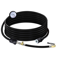 Gonfleur de pneu robuste avec accessoires de voiture, pompe à compresseur d'air en métal 12V 150PSI avec Adapt