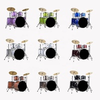 Ensemble de batterie de jazz de niveau professionnel, instrument de musique, kit de batterie acoustique pour adultes, 2022