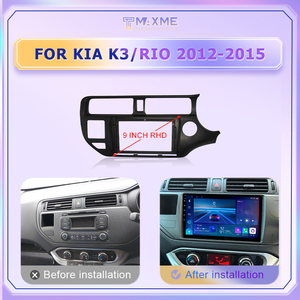 Maisimei 9in UV Mat Noir Mat Beige Noir Couleur Voiture DVD <span class=keywords><strong>Cadre</strong></span> POUR KIA K3 RIO LHD RHD 2005 2011 2012 2015 2016 2017 <span class=keywords><strong>2020</strong></span> - Product Image 3