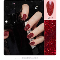 YOUGEL OEM/ODM Marque Privée Soak Off 15ml Vernis Gel Scintillant Effet Diamant Vegan Écologique Super Brillant Longue Durée