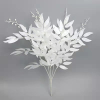 Feuilles vertes artificielles pour décoration de mariage, bouquets de feuilles de saule artificielles