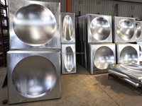 Réservoir en acier inoxydable SS316 de grande capacité de stockage de 10 m3, grand réservoir d'eau de 10 000 litres, réservoir d'eau sectionnel en acier inoxydable SS304