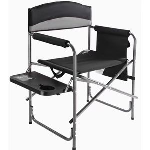 Nueva Silla de Maquillaje Plegable de Metal Ligera y Moderna, Silla de Director, Taburete de Bar con Múltiples Espacios de Almacenamiento para Viajes - Product Image 4