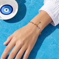 Pulsera Elástica de Aleación con Bloques de Color Esmaltados ChuYao al por Mayor para Fiesta, Joyería Personalizada para Mujer