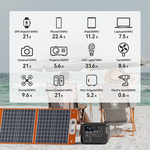 Générateur électrique portable de <span class=keywords><strong>camping</strong></span> 600w <span class=keywords><strong>kit</strong></span> solaire centrale de secours système de production d'électricité hors réseau - Product Image 3