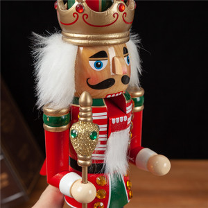 <span class=keywords><strong>Casse</strong></span>-noisettes en bois artisanal personnalisable, ensemble classique <span class=keywords><strong>rouge</strong></span> <span class=keywords><strong>et</strong></span> <span class=keywords><strong>vert</strong></span> en deux pièces, <span class=keywords><strong>casse</strong></span>-noisettes décoratif - Product Image 3