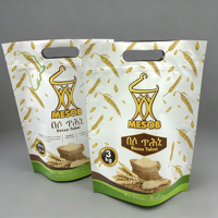 Sachets refermables écologiques de qualité alimentaire pour aliments pour animaux, farine, maïs – Tailles 1kg, 3kg – Option logo personnalisé – PET/PE