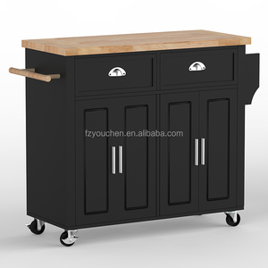 Armoire de rangement blanche avec 2 tiroirs, buffet de cuisine, meuble de rangement pour salle à manger - Product Image 3