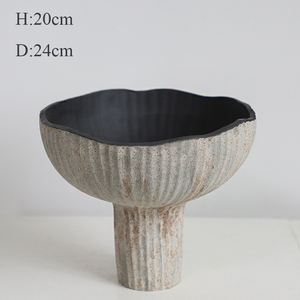 Florero alto gris moderno cerámica minimalista para bodas decoración del hogar Mesa Mini cerámica porcelana nórdica rústica - Product Image 6