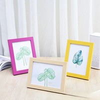 Venta caliente marco de fotos cuadrado pequeño de madera maciza Marco de pintura de tamaño personalizado fácil Simple para uso doméstico regalo de recuerdo amigos