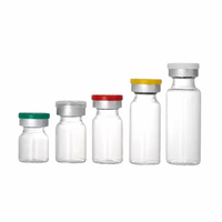 Flacon tubulaire pharmaceutique en verre borosilicate neutre de 7 ml, stérilisé avec bouchon en caoutchouc scellé pour injection pharmaceutique