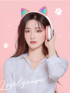 <span class=keywords><strong>ราคา</strong></span>โรงงานร้อนขายไร้สายน่ารักแมวหูหูฟังที่มีไมโครโฟนกันน้ำชุ<span class=keywords><strong>ด</strong></span>หูฟังเล่นเกม - Product Image 3