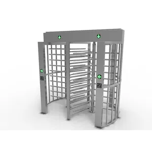 Wholesale Price 304 Stainless Steel Dual Lane Full Height Turnstile Pedestrian Turnstile