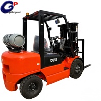 Forklift Dual-Fuel Baru: Transmisi Otomatis, Angkat 4.5M, IMPCO LPG, Side Shift.
