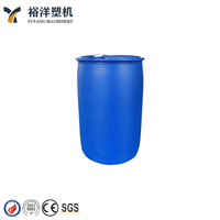 Machine de moulage par soufflage de plastique à double couche à faible taux de défaillance pour la production de fûts en plastique HDPE de 200 L avec anneau en L