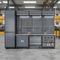 Chariot à outils roulant en fer à plusieurs tiroirs, robuste, armoire à outils à 5 tiroirs, système de rangement modulaire industriel mobile pour garage, OEM