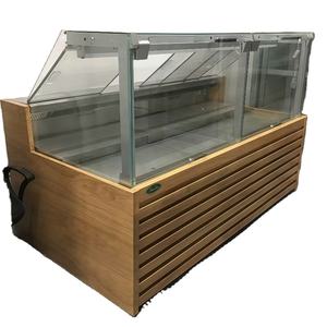 Conception d'économie d'énergie de réfrigérateur de porte rabattable de qualité du marché de quartier de Walmart pour le stockage de bols à salade de plateaux de pâte à pizza - Product Image 1