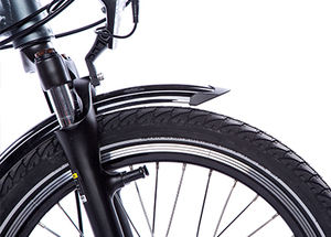 Bicicleta Eléctrica Plegable Urbana con Asistencia de Pedaleo Inteligente, Horquilla Delantera con Suspensión, Batería de 36V 13Ah, Shimano 7 Velocidades, con Bolsa Gratis - Product Image 6