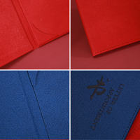 Porte-certificat en cuir PU personnalisé, fabrication directe d'usine, avec gaufrage à chaud doré pour diplôme et récompenses de remise de diplôme