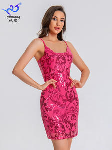 Vestido Sexy sin Mangas con Lentejuelas Naturales para <span class=keywords><strong>Mujer</strong></span>, Vestido de Fiesta y Baile - Product Image 5