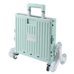Bán Buôn Tùy Chỉnh Cầu Thang Leo Núi Bánh Xe Gói N Cuộn Đóng Mở Nhựa Gấp Hành Lý Xe Đẩy Xách Tay Gấp Xe Đẩy Giỏ Hàng - Product Image 4