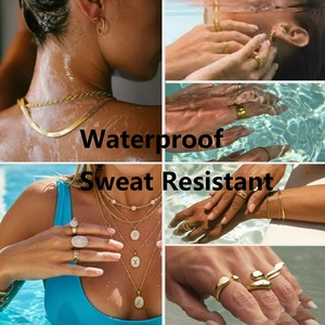 Браслет-цепочка из позолоченного золота 18 карат, массивный, с застежкой OT, для самостоятельного изготовления подвесок, не тускнеет, водонепроницаемый, изысканные украшения для женщин - Product Image 6