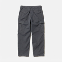 Pantalon cargo décontracté pour homme, taille mi-haute, respirant, gris anthracite, coupe droite, en coton, pantalon de travail, personnalisable OEM