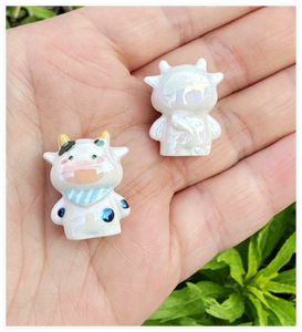 Set di Giocattoli per Bambini: Mini Fattoria Animale, Giardino delle Fate, Casetta delle Bambole, Figure 3D, Perline a Forma di Mucca con Foro per Creazione di Gioielli e Penne - Product Image 6