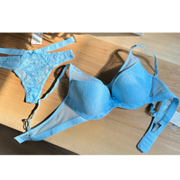 Fabricant de soutien-gorge en dentelle Weiyesi ODM soutien-gorge et culotte push-up pour filles en dentelle photo de string sexy ensemble de culottes transparentes pour filles en dentelle blanche