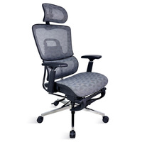 Chaise de bureau ergonomique en maille confortable pour la maison et le gaming, avec soutien lombaire, accoudoirs réglables et dossier inclinable