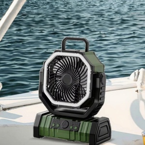Ventilador de Pie Portátil Recargable USB con Luz LED, 4 Velocidades, para Exteriores, Hogar y Camping, 20000 mAh, Tendencia 2025 - Product Image 1