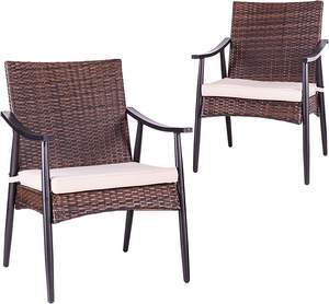 Sofá de mimbre resistente a la intemperie con tomas de corriente - Product Image 1