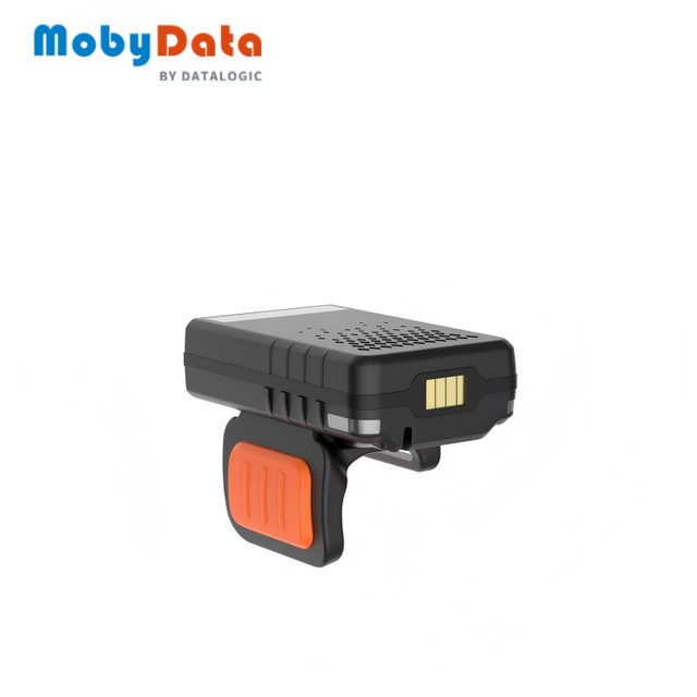 Mobydata RS300BT Mini Wireless Wearable Hand Scanner Barcode Ring Finger Barcode Scanner with Removeable Battery