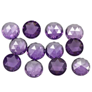 <span class=keywords><strong>Gemas</strong></span> Redondas Pulidas <span class=keywords><strong>de</strong></span> Zirconia Rojo Púrpura, Piedra Suelta <span class=keywords><strong>de</strong></span> Zirconia Cúbica Sintética con Corte Rosa, Gema Central <span class=keywords><strong>de</strong></span> la Familia Pan - Product Image 2