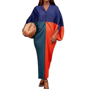 Abiti africani <span class=keywords><strong>per</strong></span> le donne primavera autunno Africa <span class=keywords><strong>abbigliamento</strong></span> 3/4 abito manica <span class=keywords><strong>Sexy</strong></span> scollo a v prospettiva vestito sottile Office Lady Party - Product Image 3