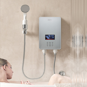 Calentador de agua eléctrico de acero inoxidable para baño inteligente, minicalentador de agua <span class=keywords><strong>sin</strong></span> depósito de 6kW, precio barato - Product Image 4