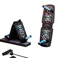 CH CT-106 Tabla de Ejercicios Multifuncional Plegable de ABS Reforzado, Ajustable, para Flexiones y Entrenamiento, Unisex, para Adultos, Ejercicio en Casa