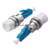 Adaptor Serat Optik DAMU LC/UPC ke FC/UPC Singlemode 1260-1650nm Tahan Lama 1000 Flange Coupler untuk Jaringan FTTH/FTTB/FTTX