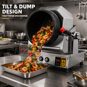 Máquina Automática para Saltear con Gas LP de Alta Potencia, Robot Wok Giratorio Antiadherente para Arroz Frito y Fideos, Equipo para Restaurantes de Comida Rápida - Product Image 4